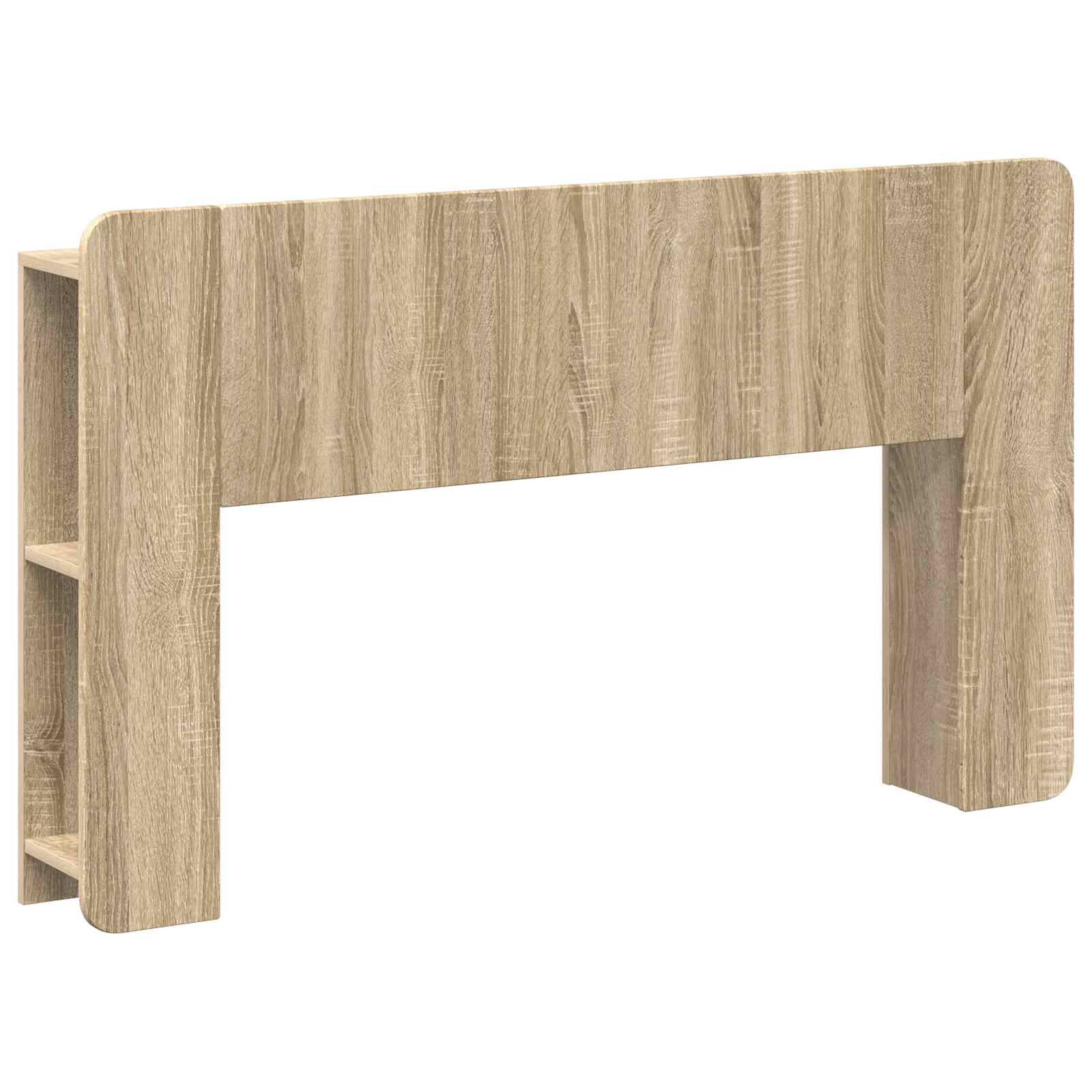 vidaXL Hoofdeinde kas Wit 135 x 18,5 x 80 cm Geconstrueerd hout