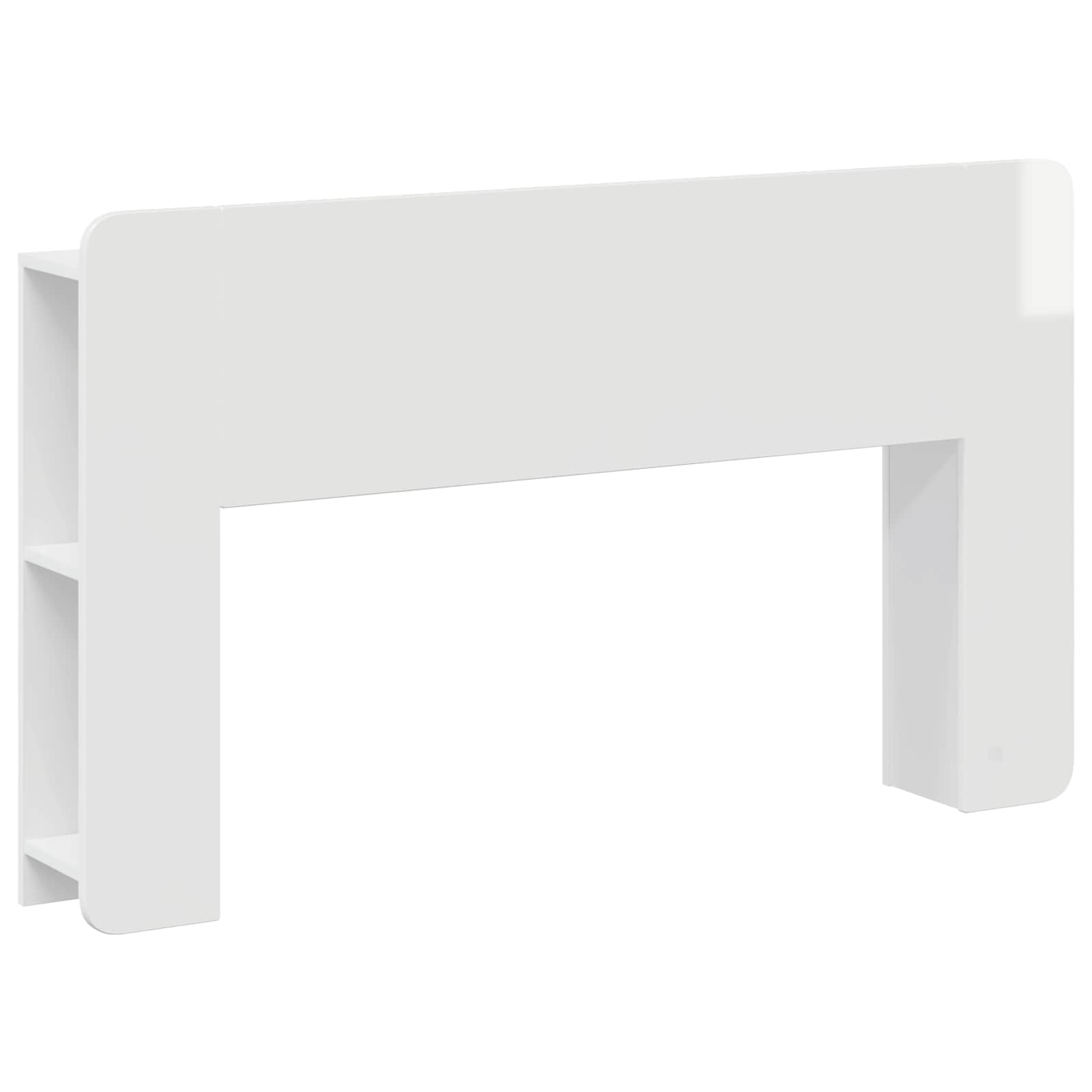 vidaXL Hoofdeinde kas Wit 135 x 18,5 x 80 cm Geconstrueerd hout