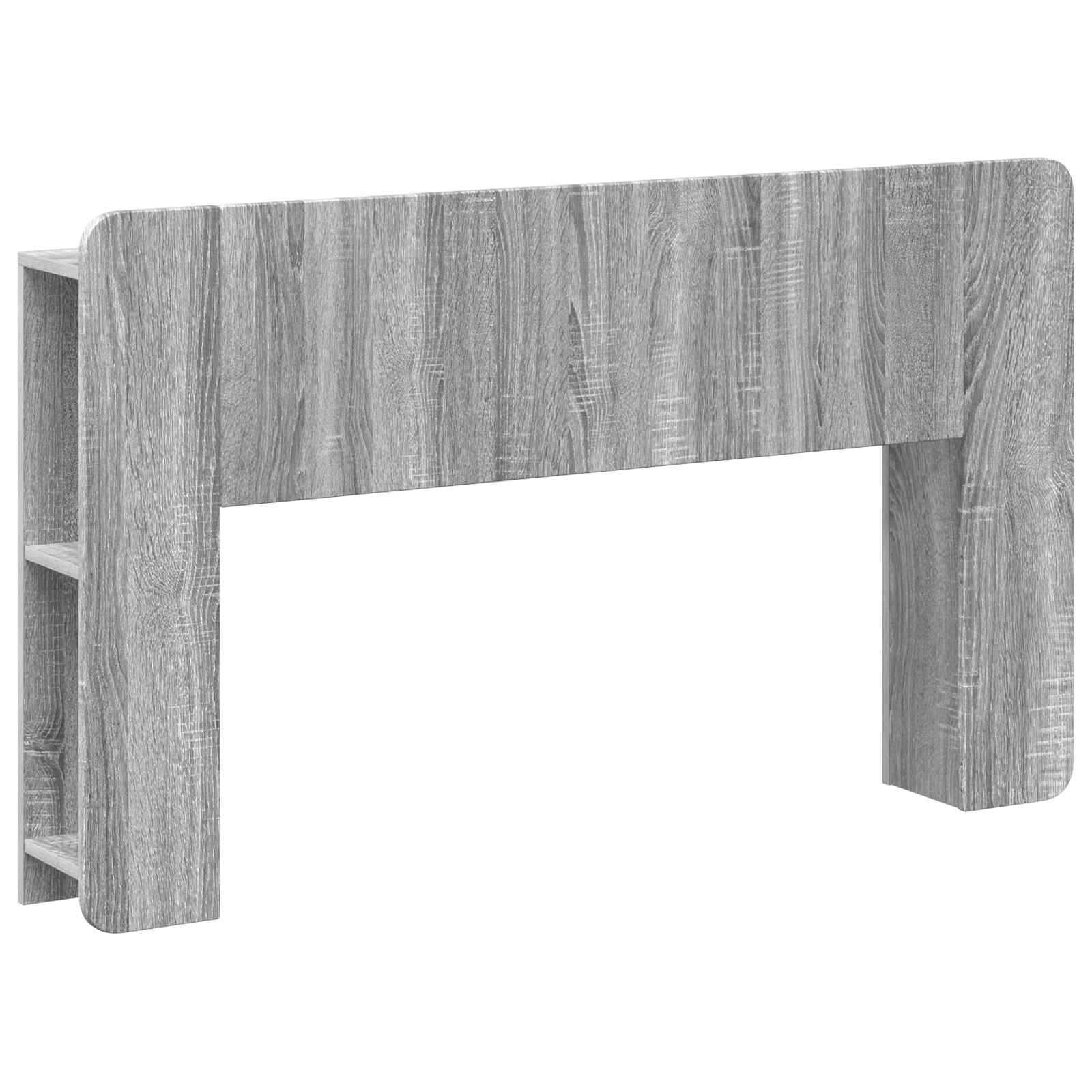 vidaXL Hoofdeinde kas Wit 135 x 18,5 x 80 cm Geconstrueerd hout