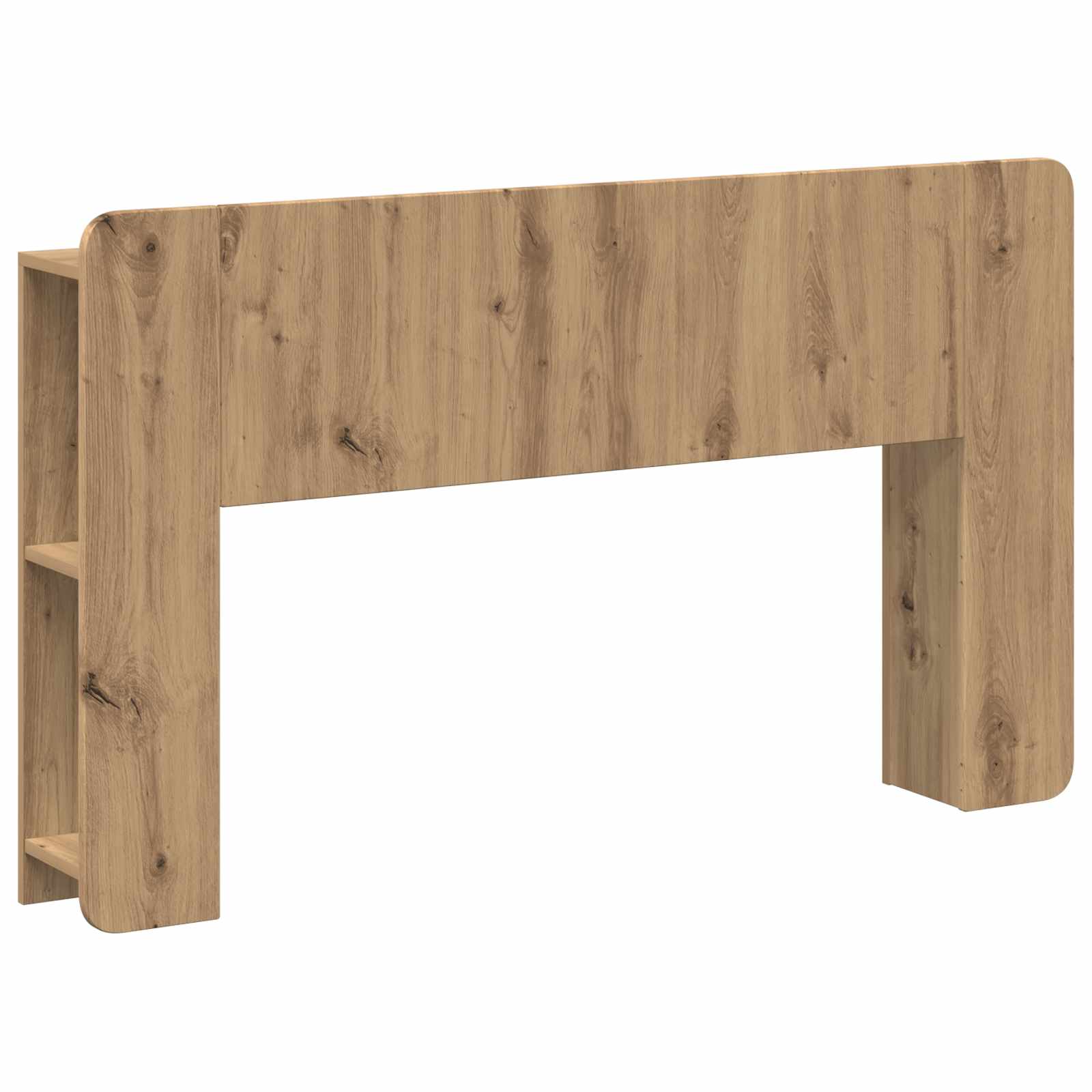 vidaXL Hoofdeinde kas Wit 135 x 18,5 x 80 cm Geconstrueerd hout