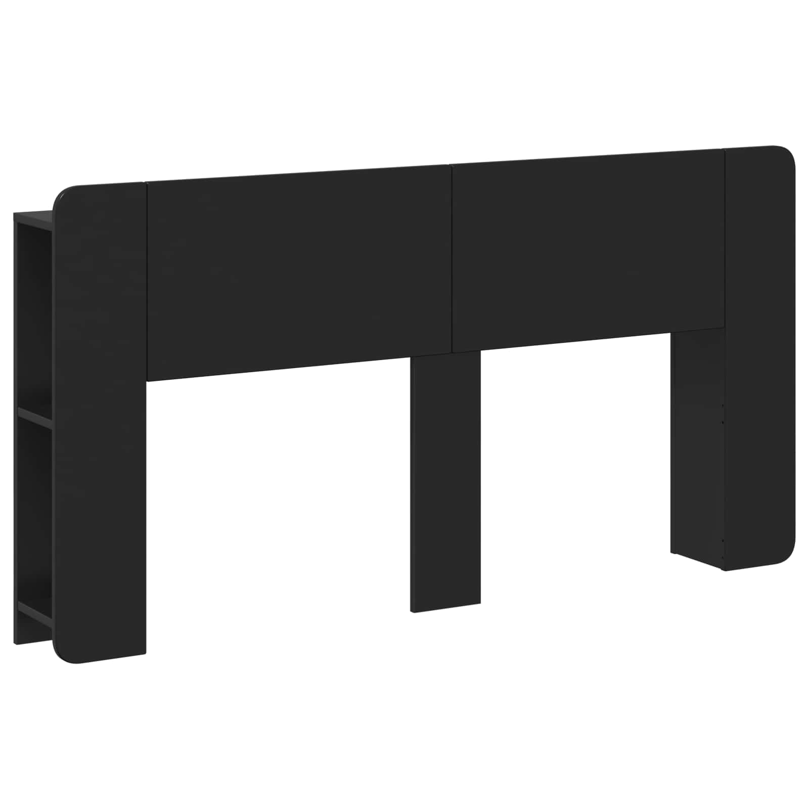 vidaXL Hoofdeinde kas Wit 135 x 18,5 x 80 cm Geconstrueerd hout