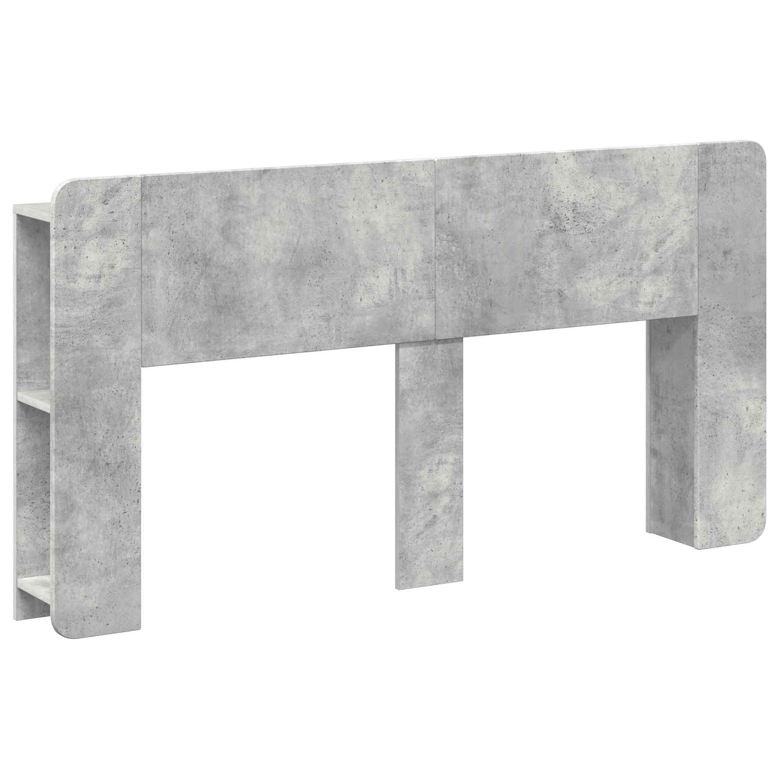 vidaXL Hoofdeinde kas Wit 135 x 18,5 x 80 cm Geconstrueerd hout