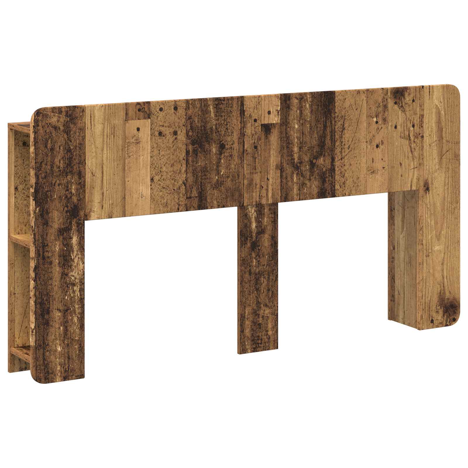 vidaXL Hoofdeinde kas Wit 135 x 18,5 x 80 cm Geconstrueerd hout