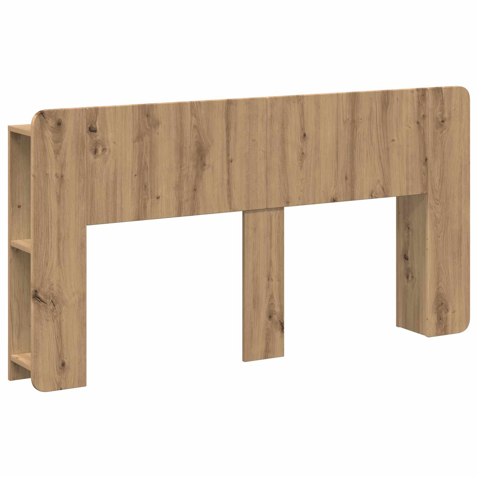 vidaXL Hoofdeinde kas Wit 135 x 18,5 x 80 cm Geconstrueerd hout