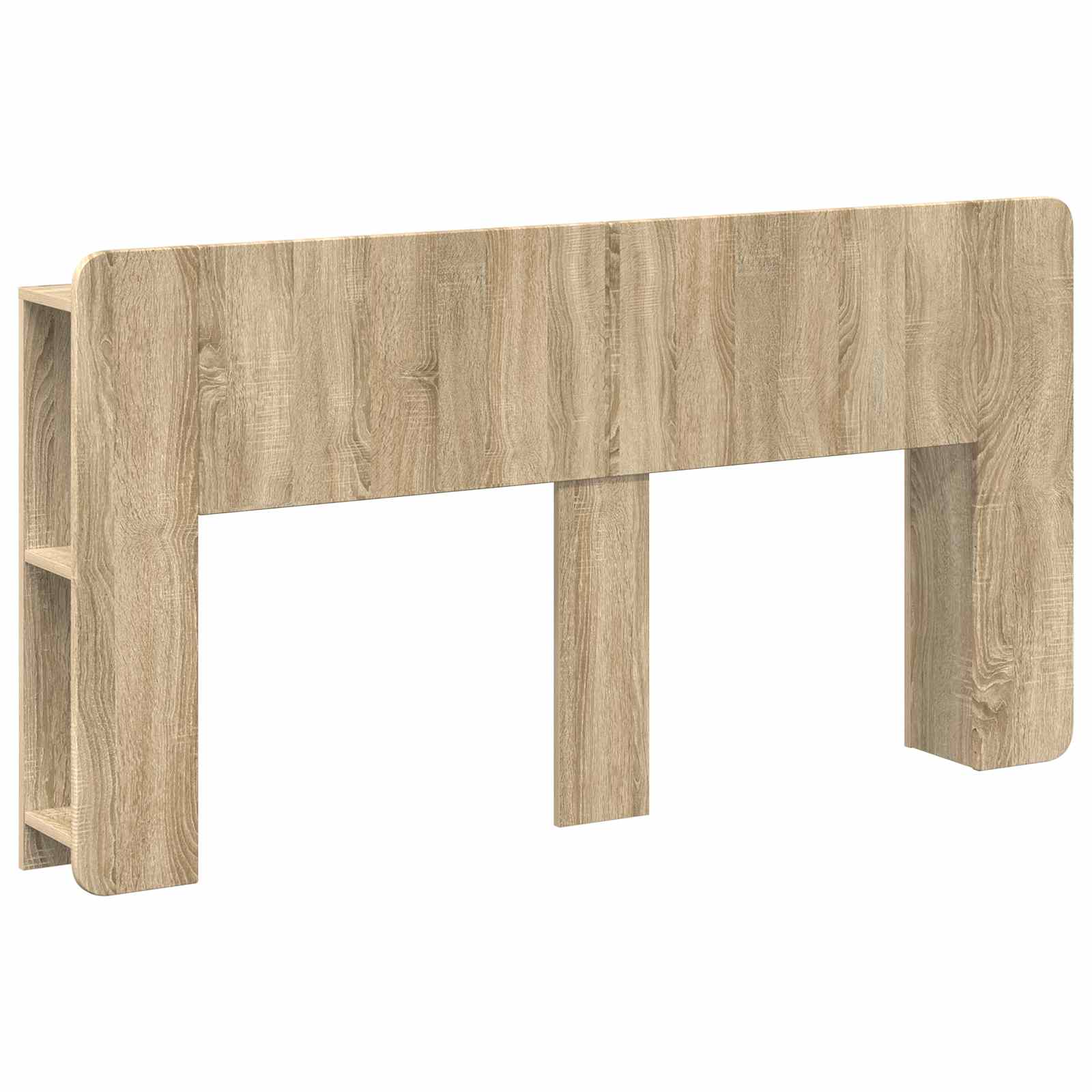 vidaXL Hoofdeinde kas Wit 135 x 18,5 x 80 cm Geconstrueerd hout