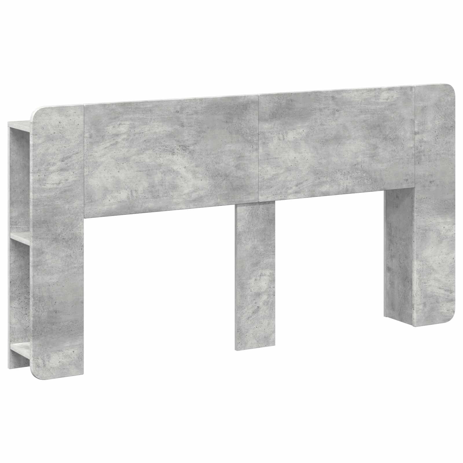 vidaXL Hoofdeinde kas Wit 135 x 18,5 x 80 cm Geconstrueerd hout