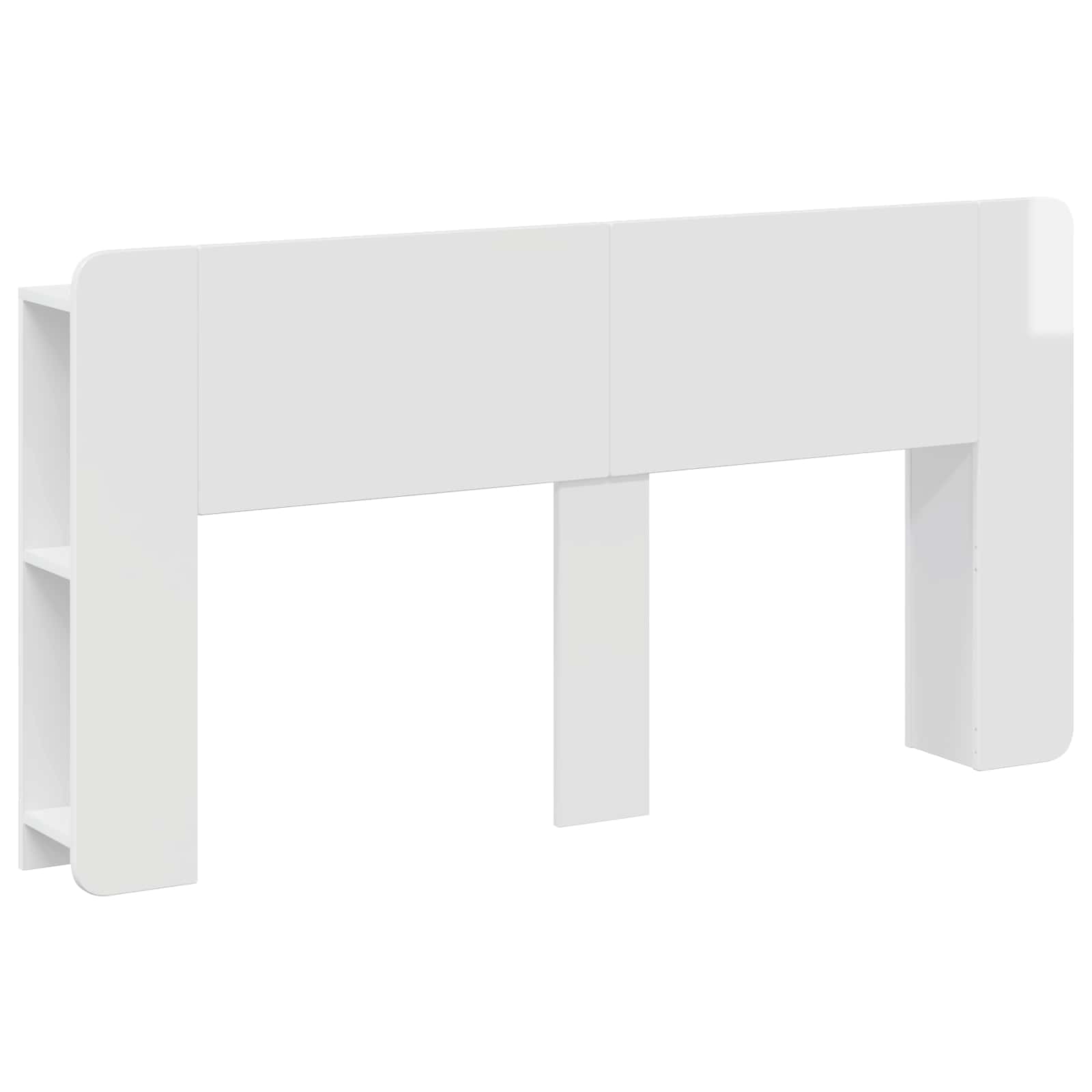 vidaXL Hoofdeinde kas Wit 135 x 18,5 x 80 cm Geconstrueerd hout