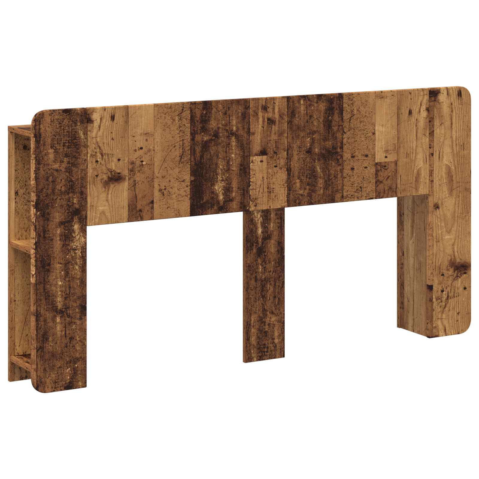 vidaXL Hoofdeinde kas Wit 135 x 18,5 x 80 cm Geconstrueerd hout