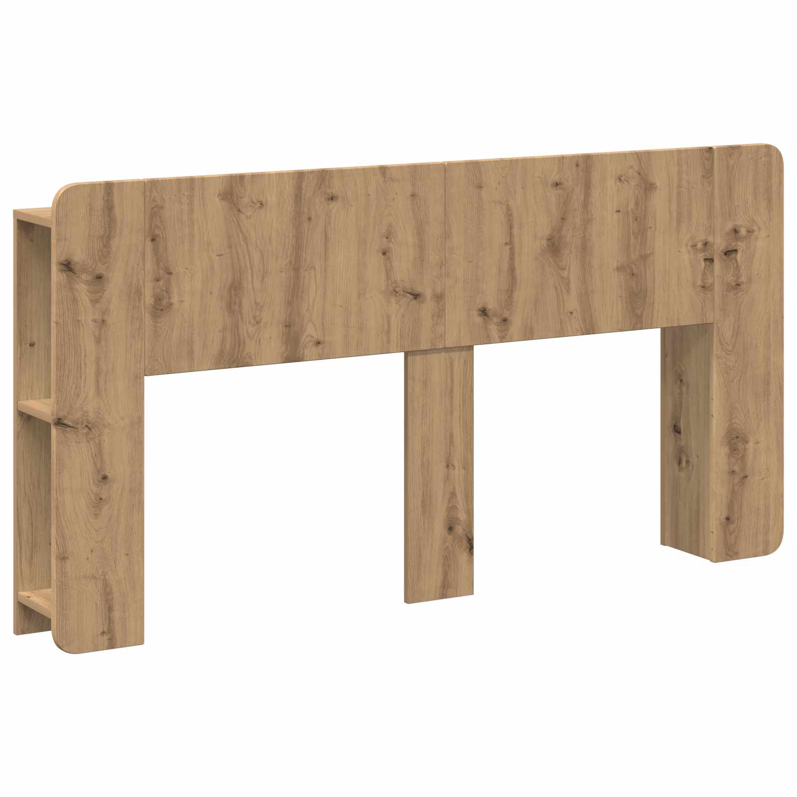 vidaXL Hoofdeinde kas Wit 135 x 18,5 x 80 cm Geconstrueerd hout
