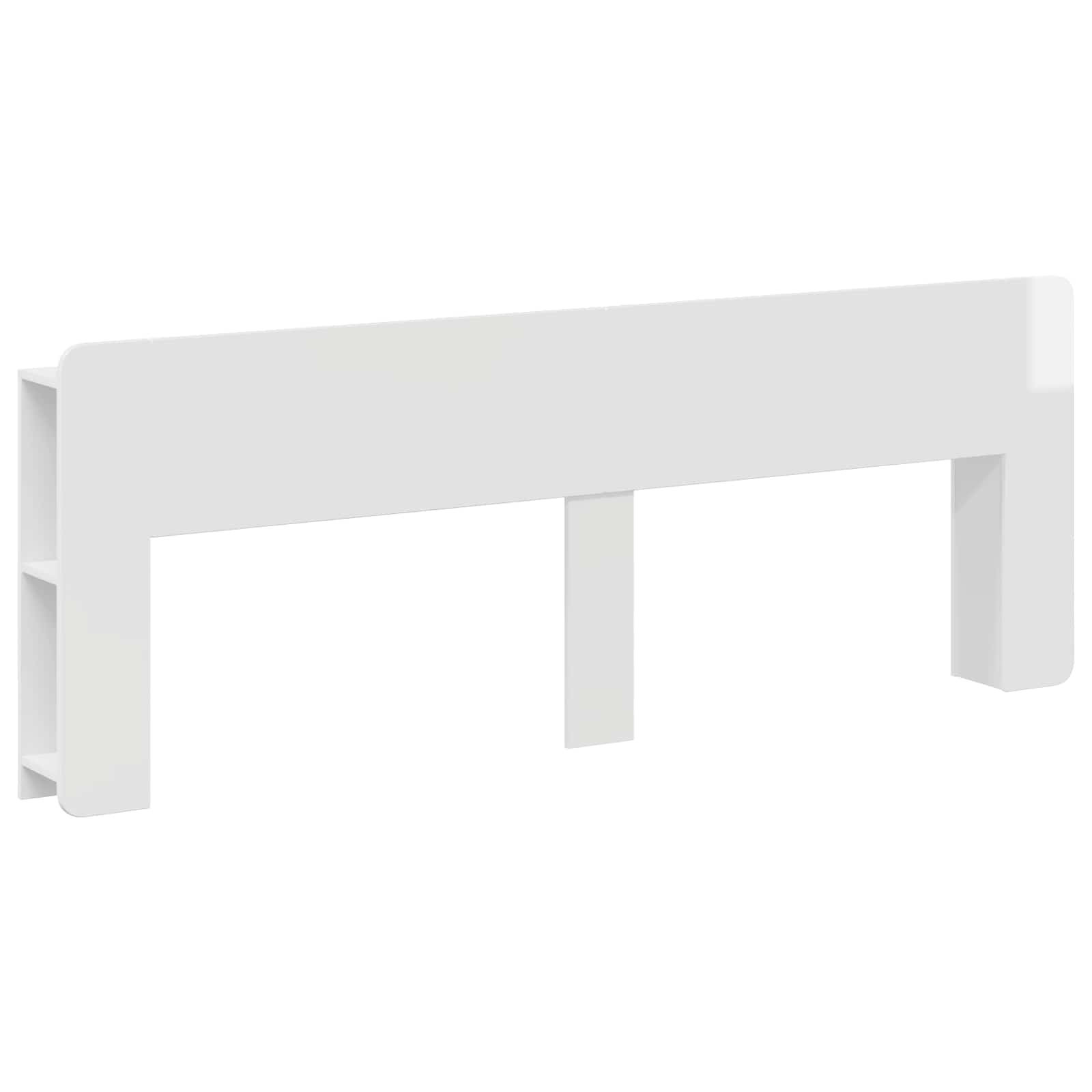 vidaXL Hoofdeinde kas Wit 135 x 18,5 x 80 cm Geconstrueerd hout
