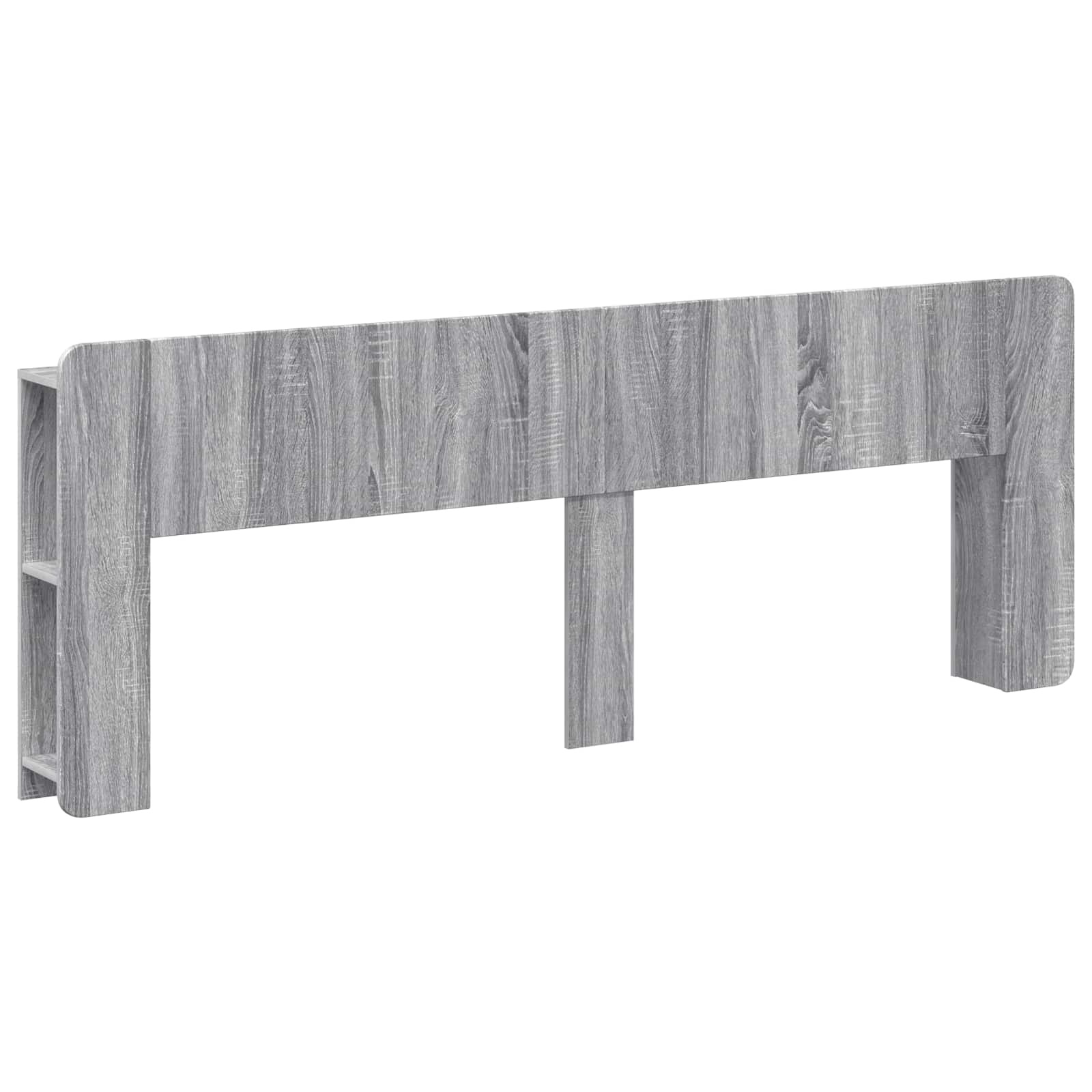 vidaXL Hoofdeinde kas Wit 135 x 18,5 x 80 cm Geconstrueerd hout