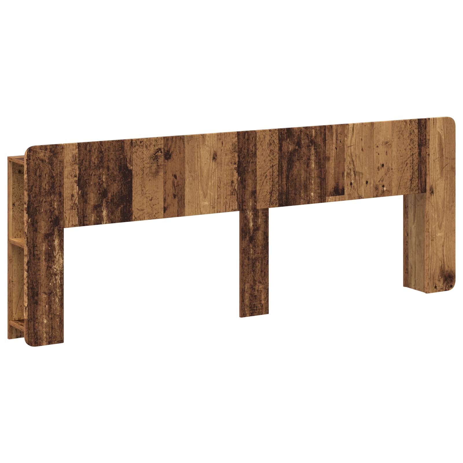 vidaXL Hoofdeinde kas Wit 135 x 18,5 x 80 cm Geconstrueerd hout