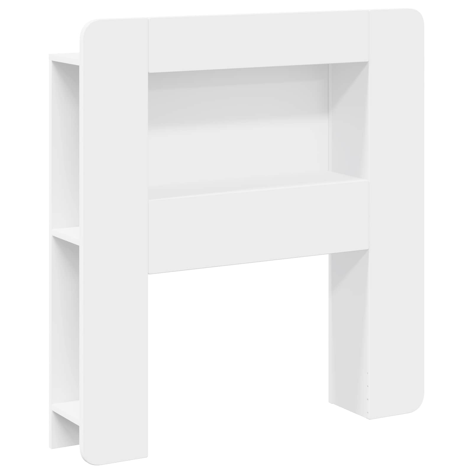 vidaXL Hoofdbordkast met opslag Gerookt Eiken 215 x 18,5 x 100 cm