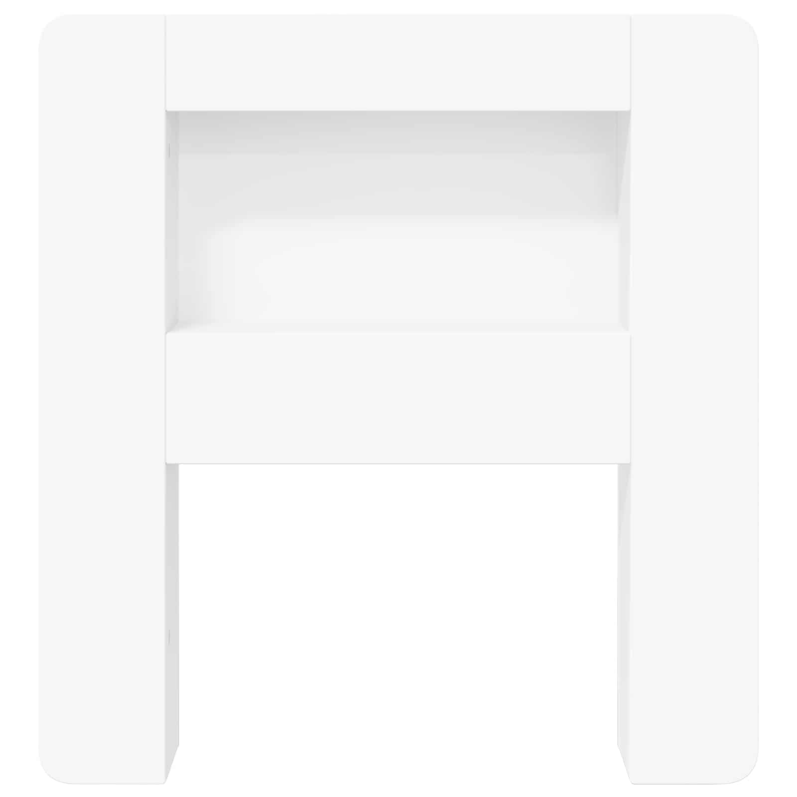 vidaXL Hoofdbordkast met opslag Gerookt Eiken 215 x 18,5 x 100 cm