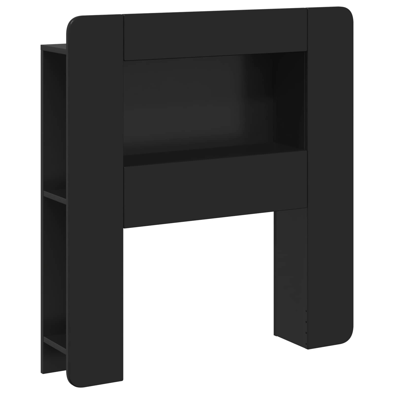 vidaXL Hoofdbordkast met opslag Gerookt Eiken 215 x 18,5 x 100 cm