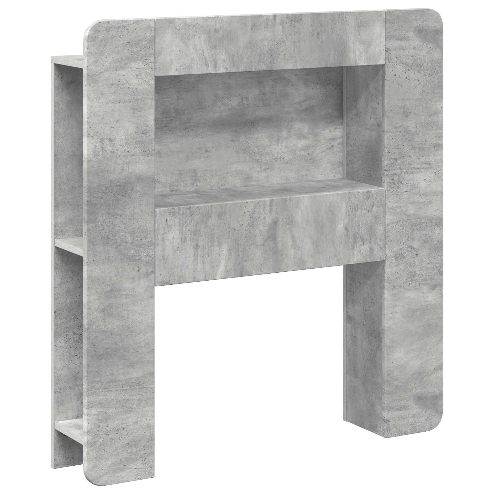 vidaXL Hoofdbordkast met opslag Gerookt Eiken 215 x 18,5 x 100 cm