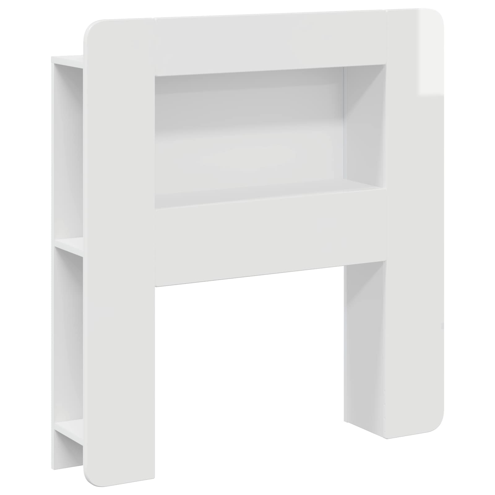 vidaXL Hoofdbordkast met opslag Gerookt Eiken 215 x 18,5 x 100 cm