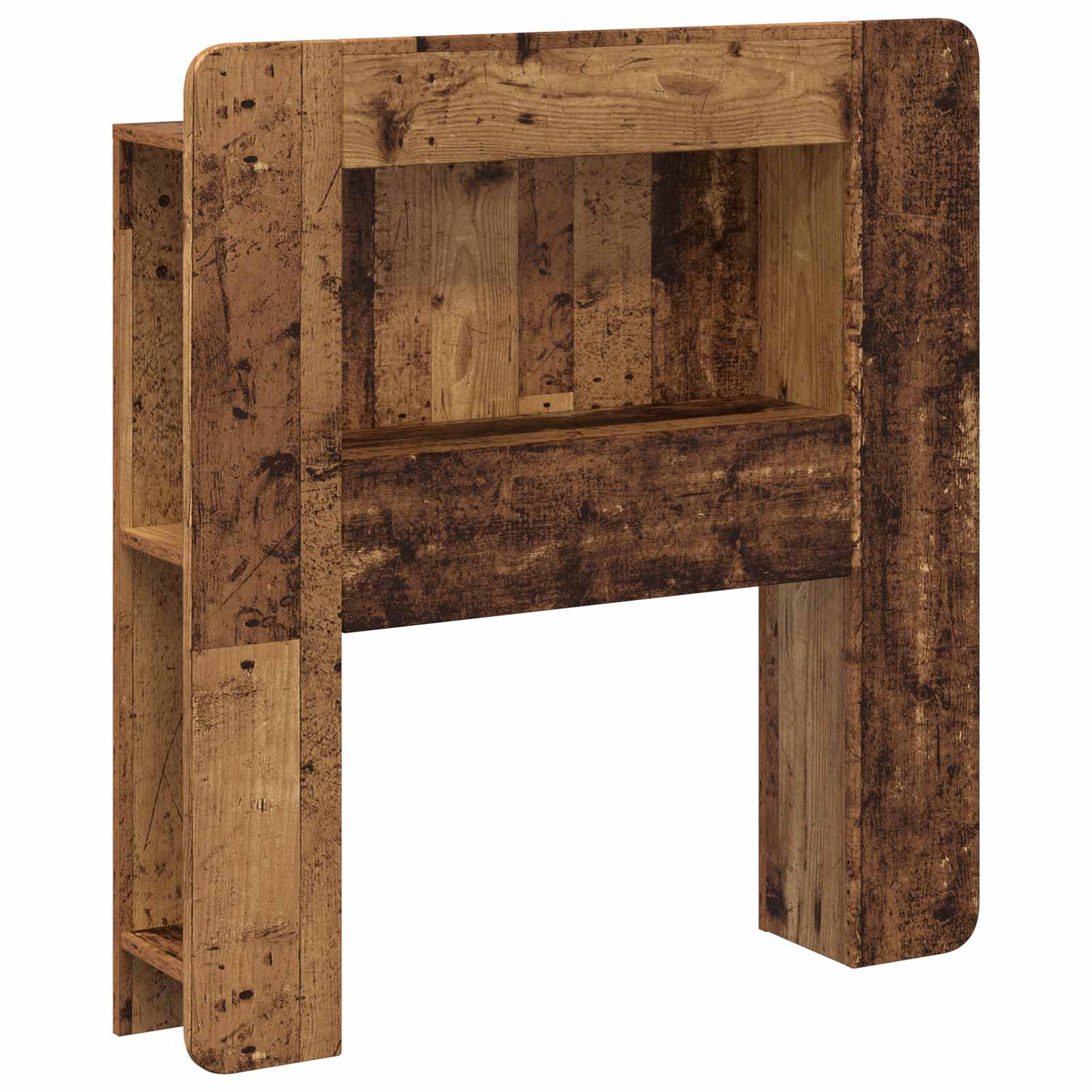 vidaXL Hoofdbordkast met opslag Gerookt Eiken 215 x 18,5 x 100 cm