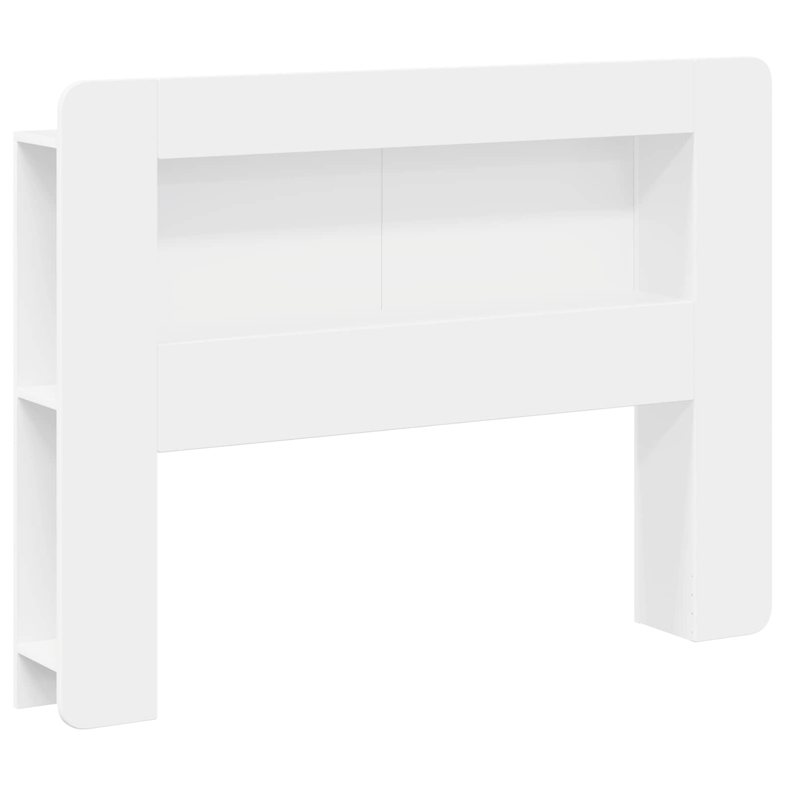 vidaXL Hoofdbordkast met opslag Gerookt Eiken 215 x 18,5 x 100 cm