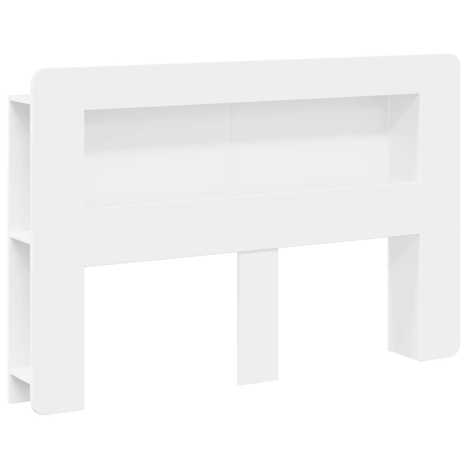 vidaXL Hoofdbordkast met opslag Gerookt Eiken 215 x 18,5 x 100 cm