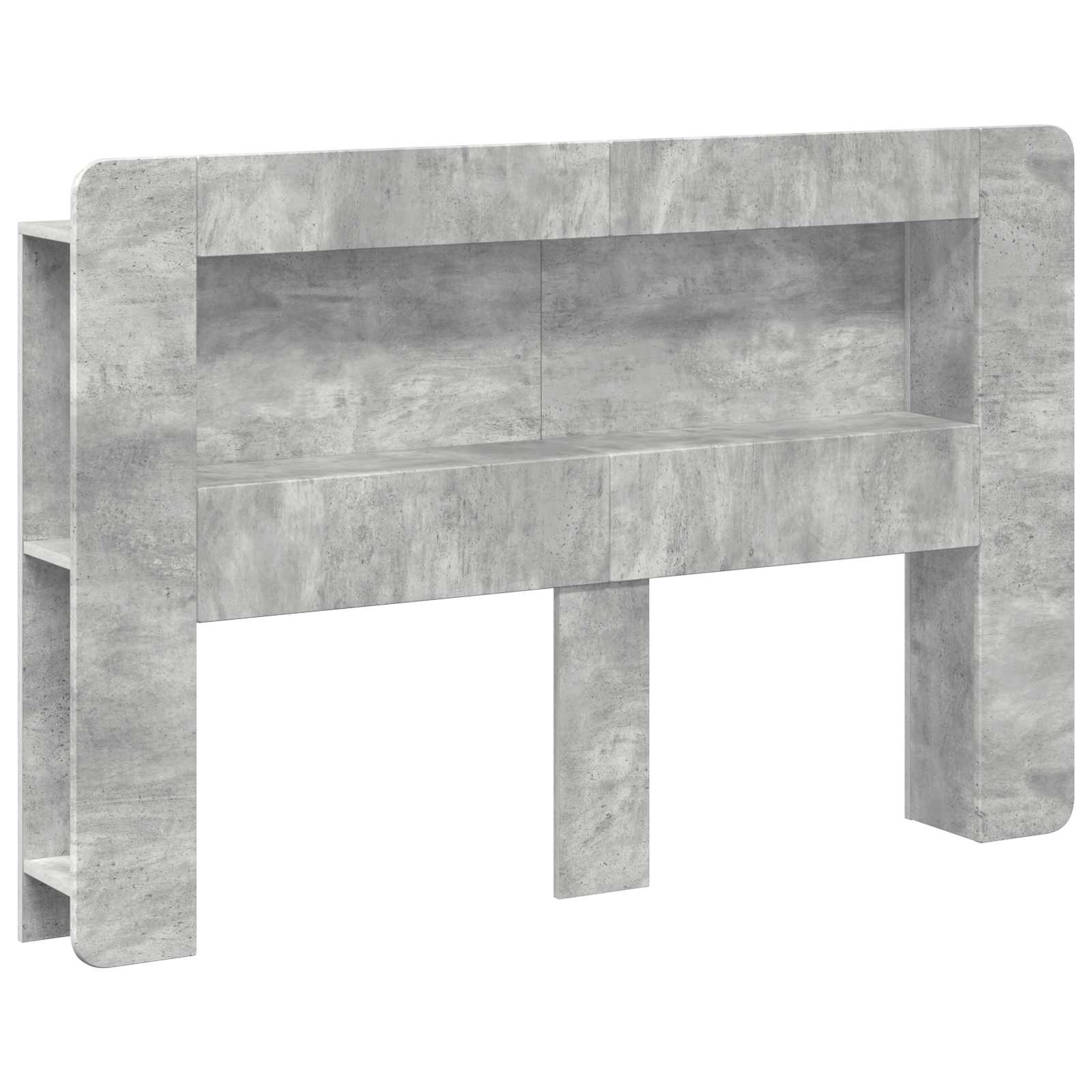 vidaXL Hoofdbordkast met opslag Gerookt Eiken 215 x 18,5 x 100 cm