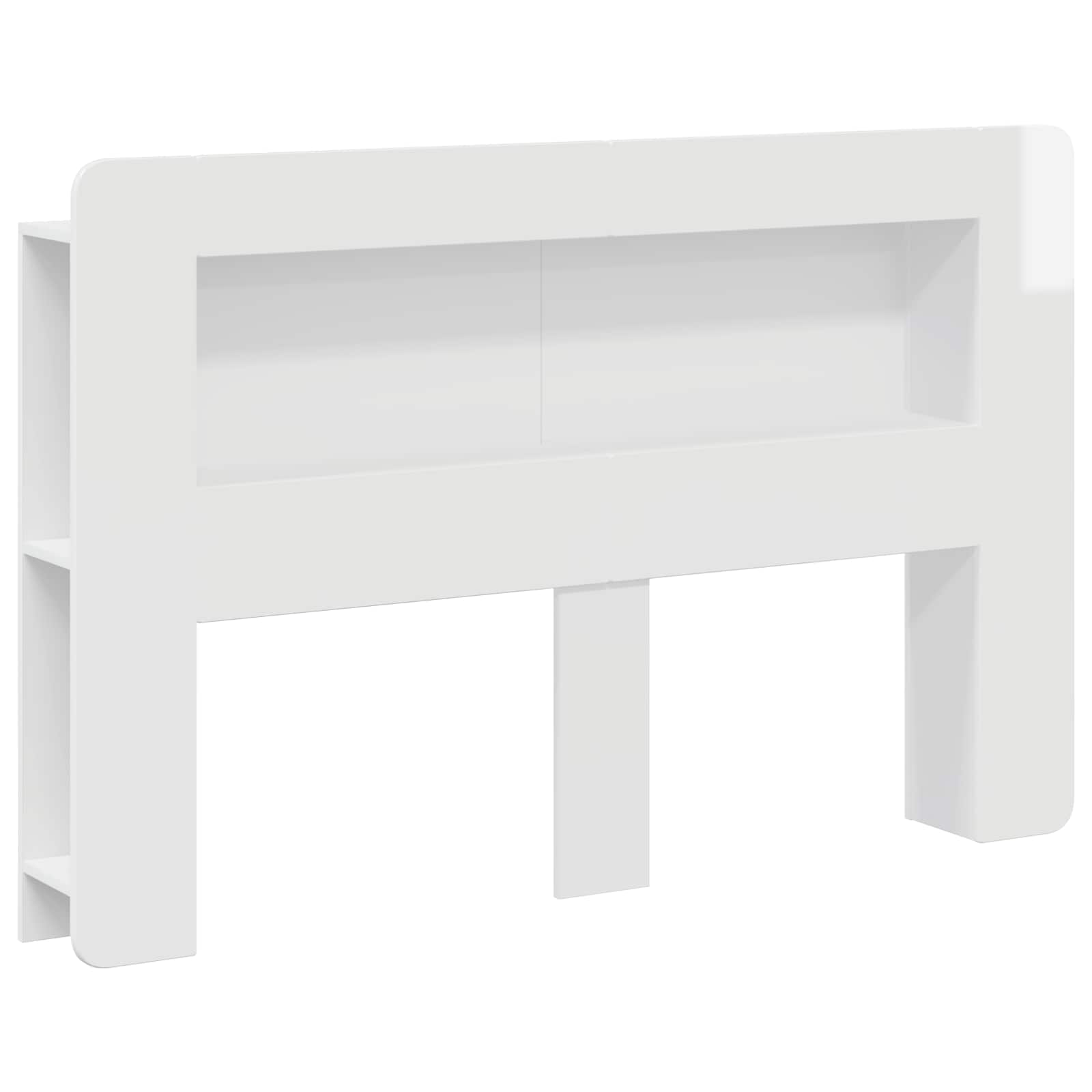 vidaXL Hoofdbordkast met opslag Gerookt Eiken 215 x 18,5 x 100 cm