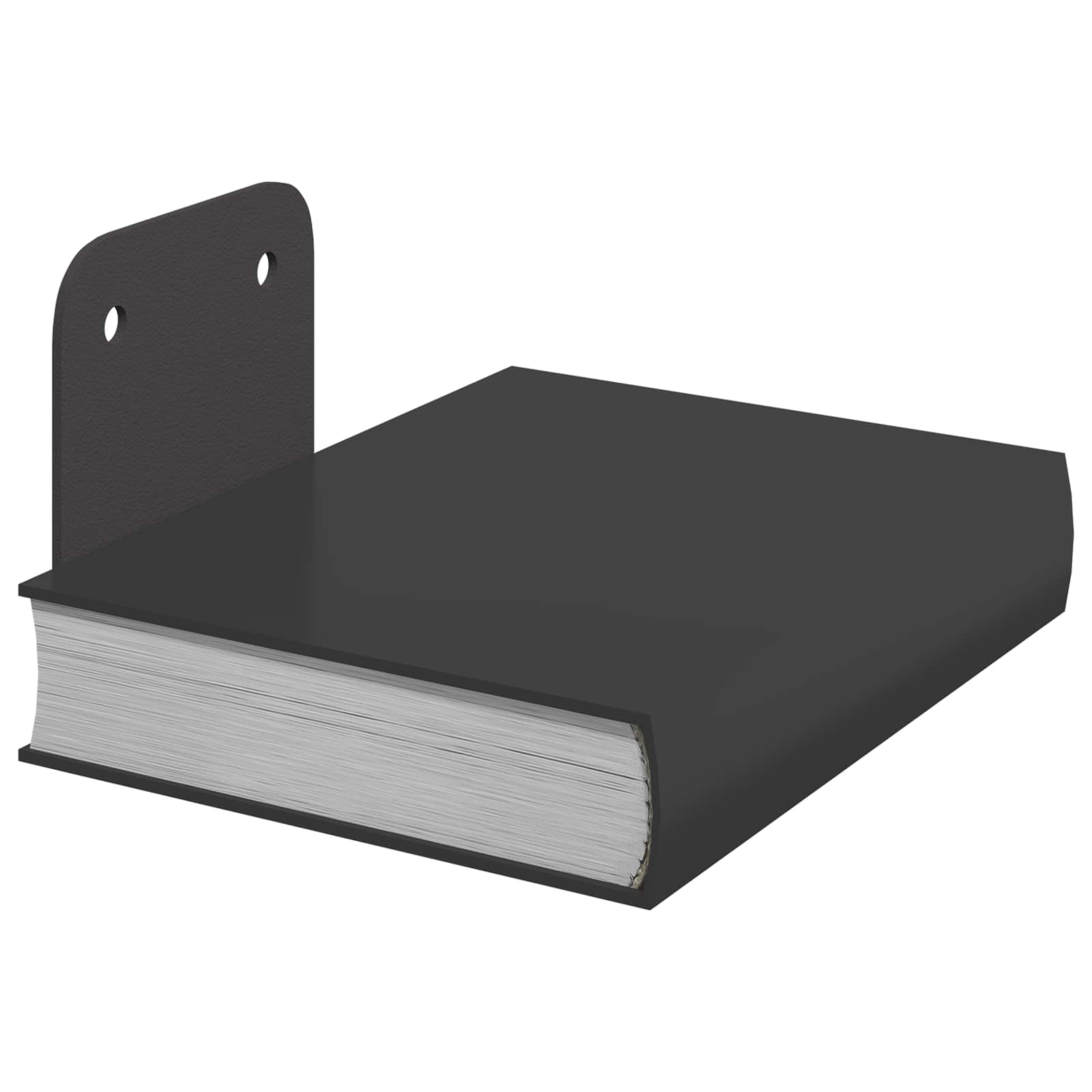 vidaXL Onzichtbare Zwevende Plank 4 pcs Zwart 6 x 11 x 6.5 cm Metaal