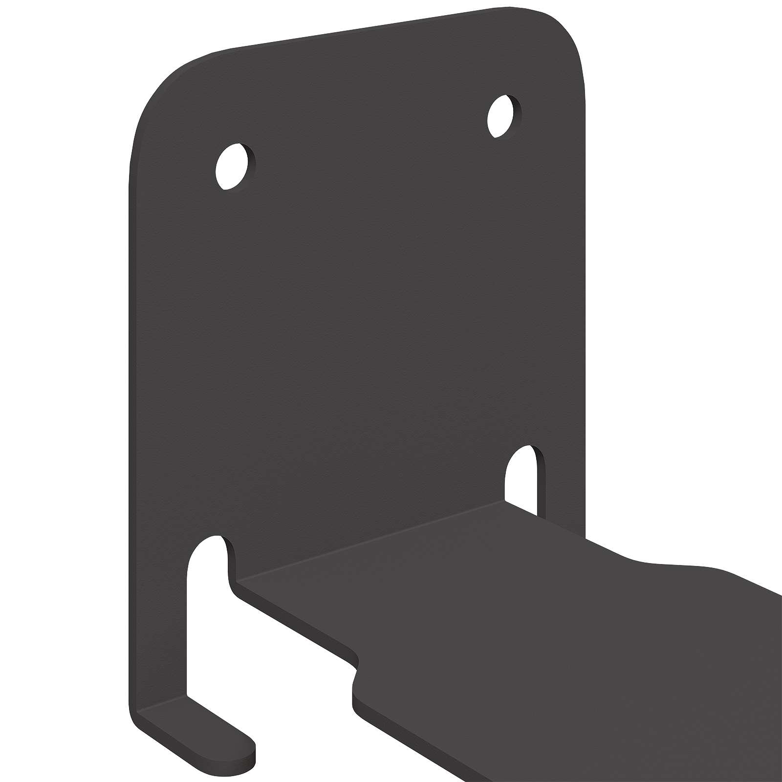 vidaXL Onzichtbare Zwevende Plank 4 pcs Zwart 6 x 11 x 6.5 cm Metaal