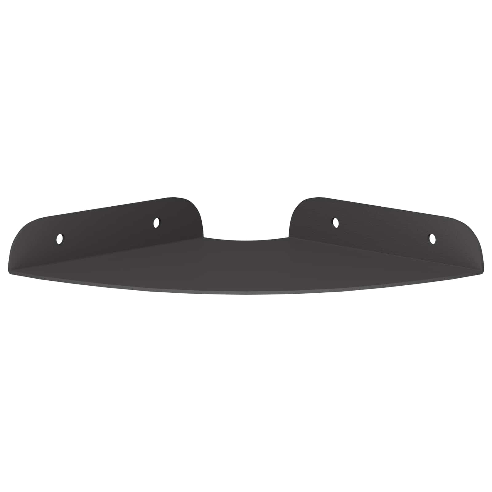 vidaXL Wandplank met plank met opslag 2 pcs Zwart 18 x 18 x 2.3 cm