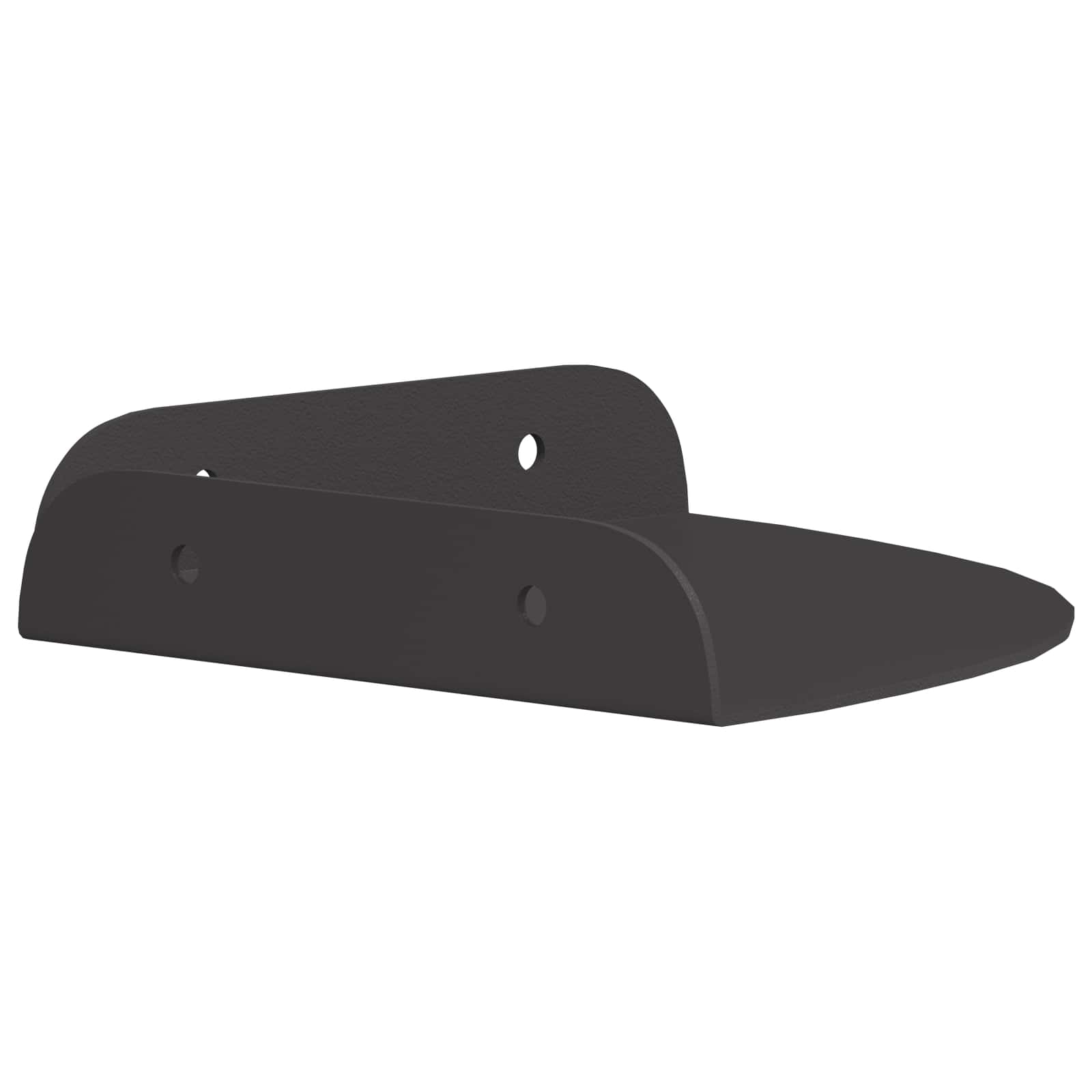 vidaXL Wandplank met plank met opslag 2 pcs Zwart 18 x 18 x 2.3 cm
