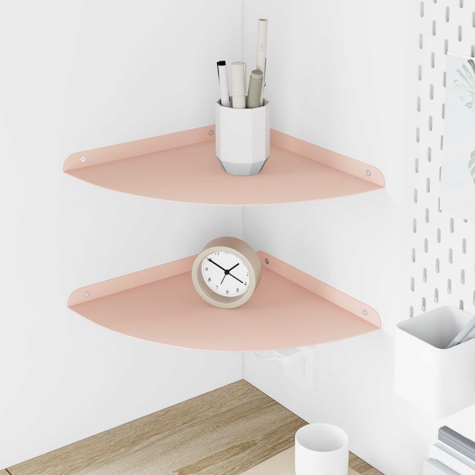 vidaXL Wandplank met plank met opslag 2 pcs Zwart 18 x 18 x 2.3 cm
