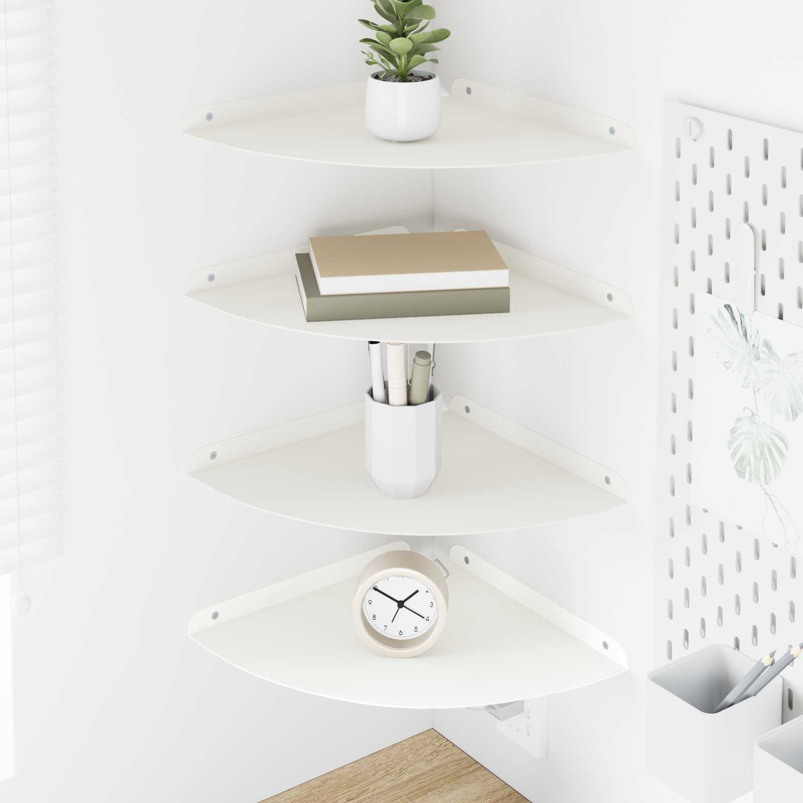 vidaXL Wandplank met plank met opslag 2 pcs Zwart 18 x 18 x 2.3 cm