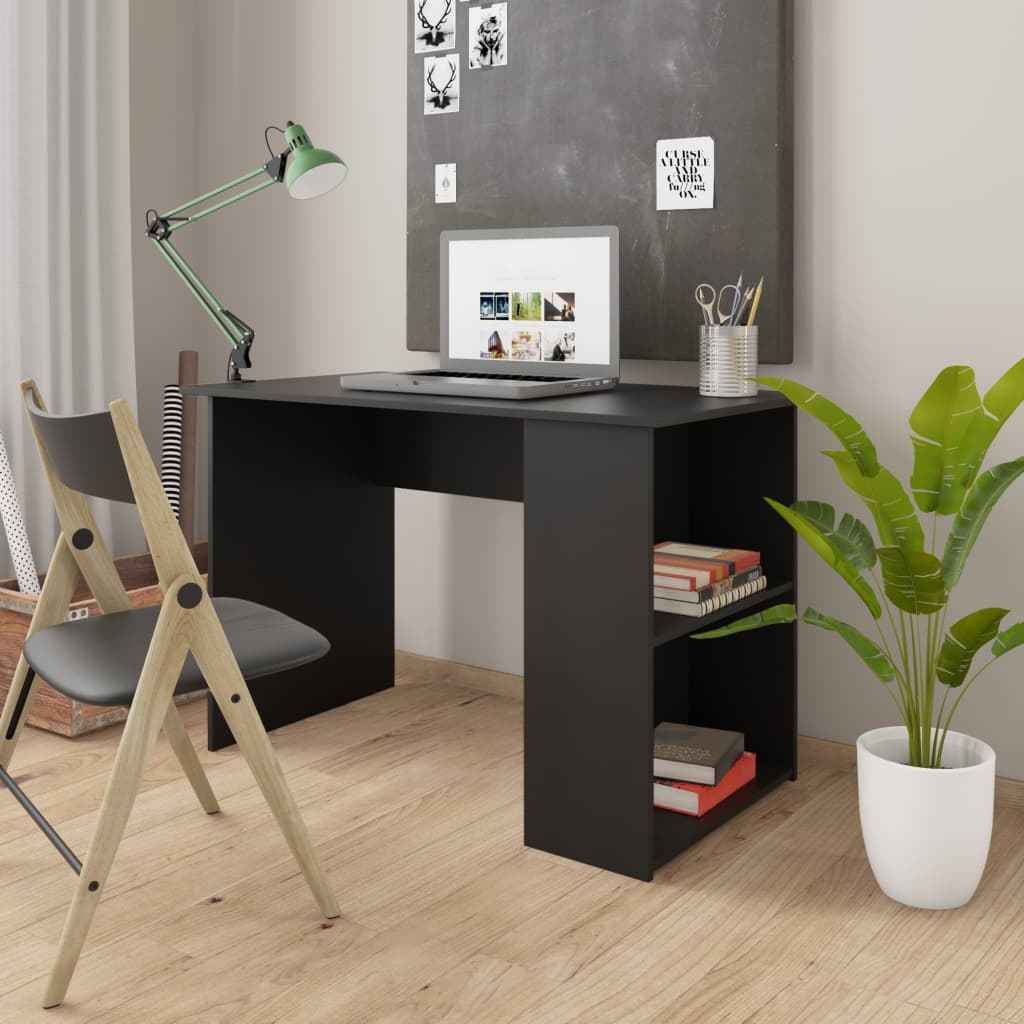 vidaXL Bureau 110x60x73 cm bewerkt hout wit