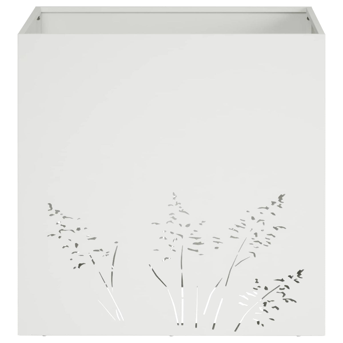 vidaXL Plantenbak zilver 50 x 50 x 49 cm Roestvrij staal