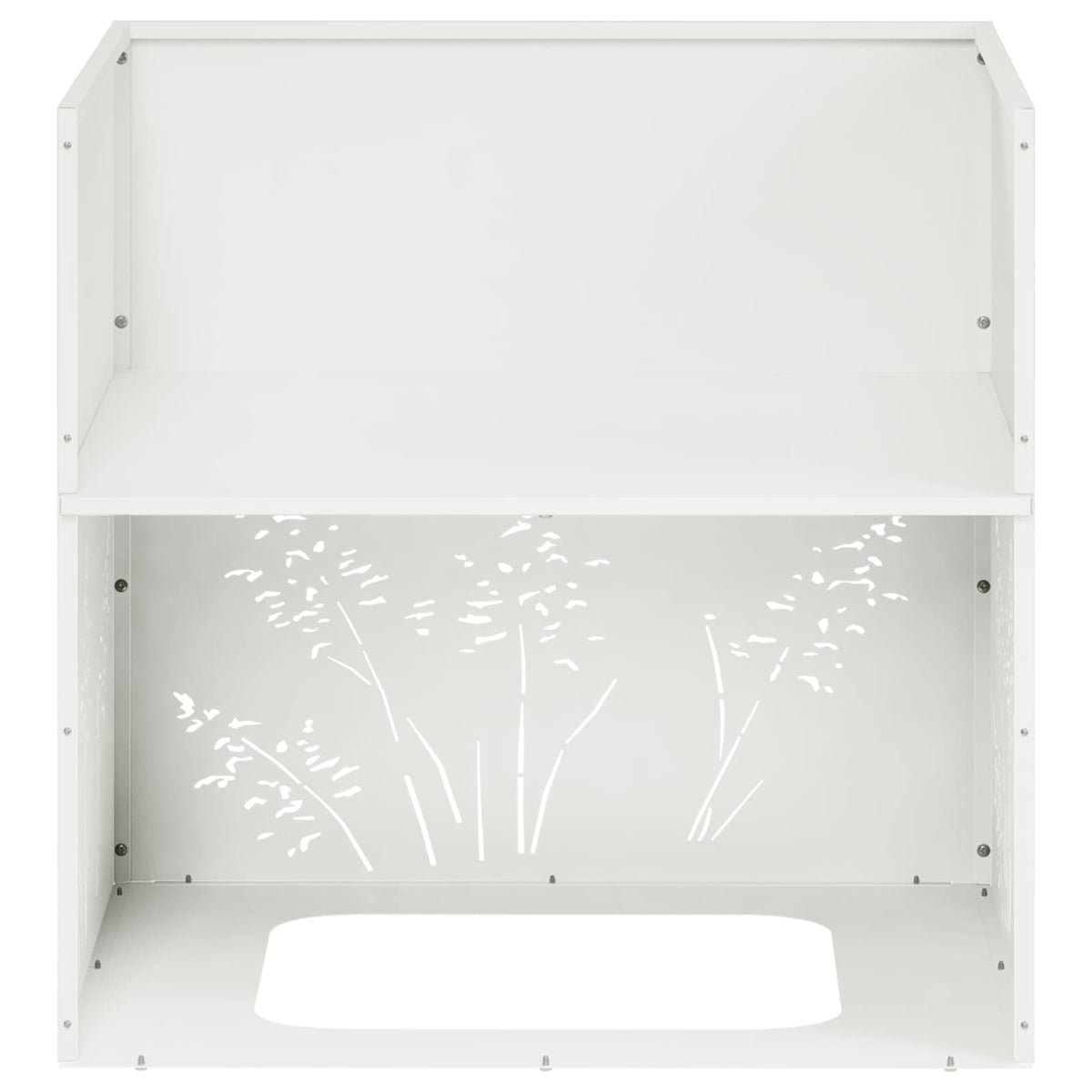 vidaXL Plantenbak zilver 50 x 50 x 49 cm Roestvrij staal