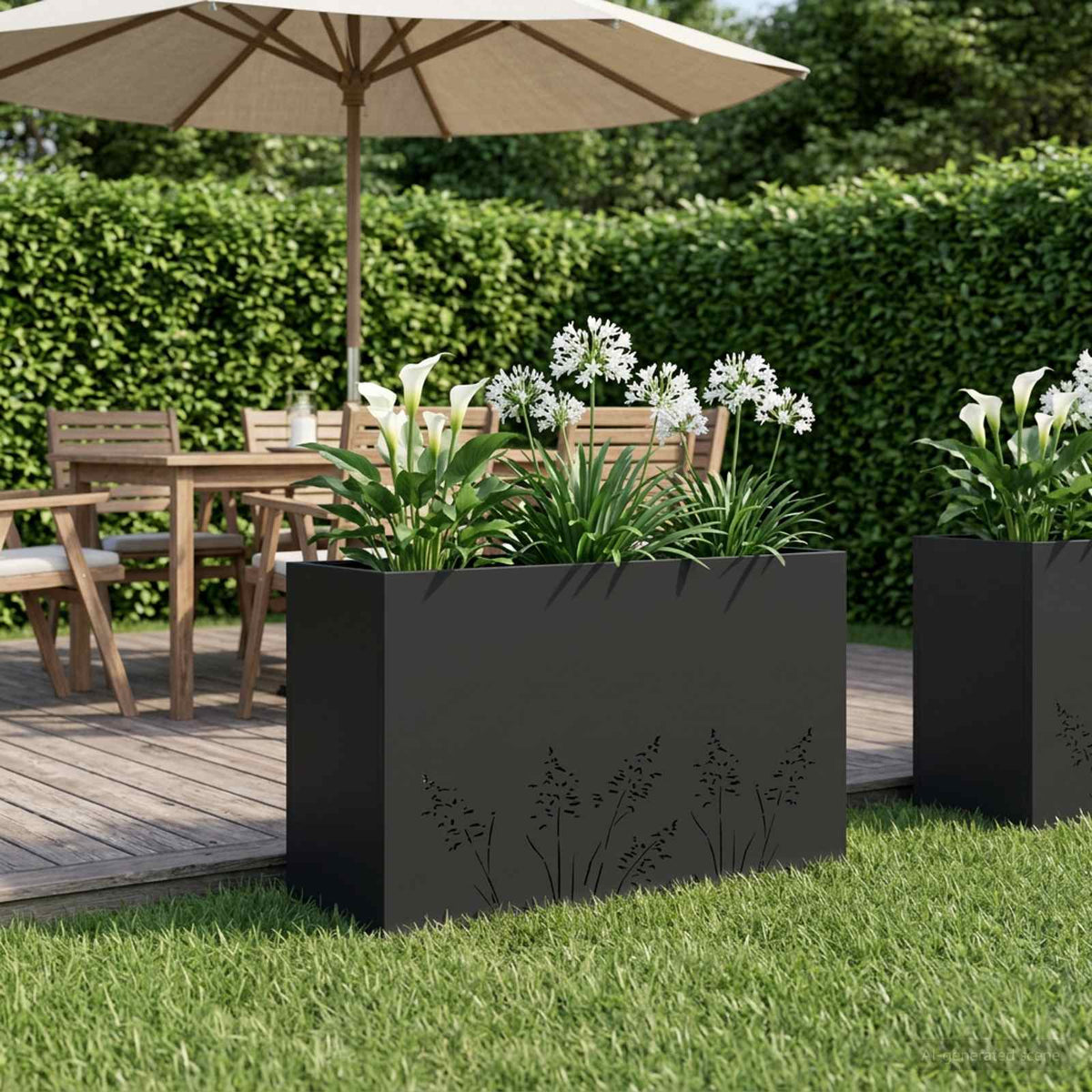 vidaXL Plantenbak zilver 50 x 50 x 49 cm Roestvrij staal