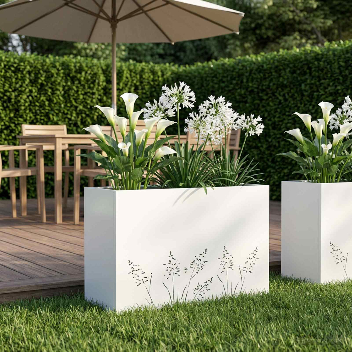 vidaXL Plantenbak zilver 50 x 50 x 49 cm Roestvrij staal