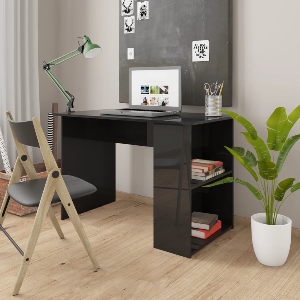 vidaXL Bureau 110x60x73 cm bewerkt hout wit
