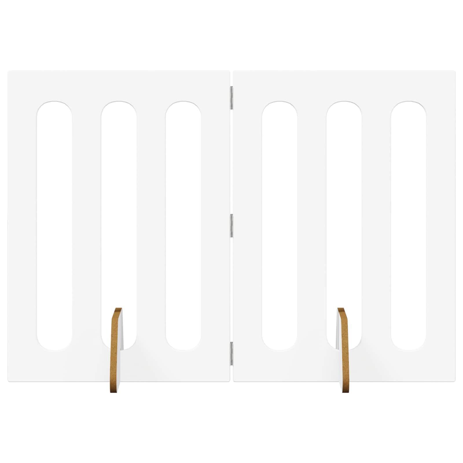 vidaXL Opvouwbaar huisdierhek 2 pcs Wit 100,5 x 38 x 90 cm
