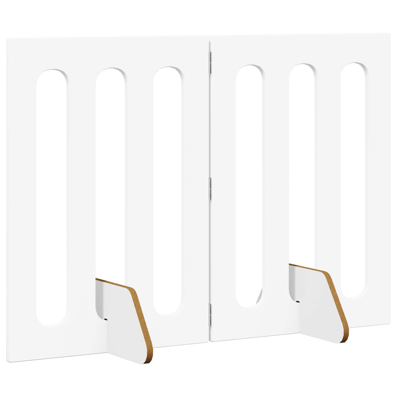 vidaXL Opvouwbaar huisdierhek 2 pcs Wit 100,5 x 38 x 90 cm