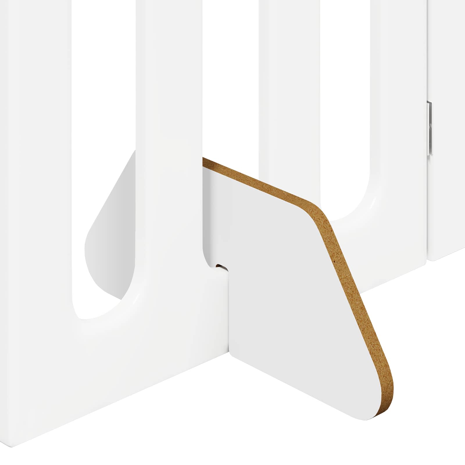 vidaXL Opvouwbaar huisdierhek 2 pcs Wit 100,5 x 38 x 90 cm