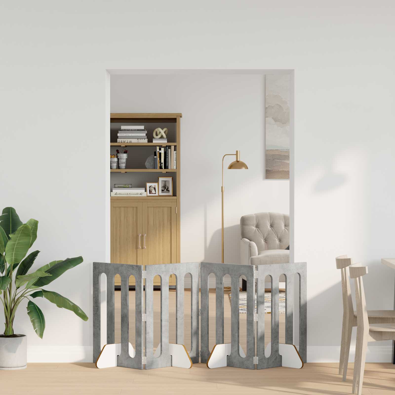 vidaXL Opvouwbaar huisdierhek 2 pcs Wit 100,5 x 38 x 90 cm