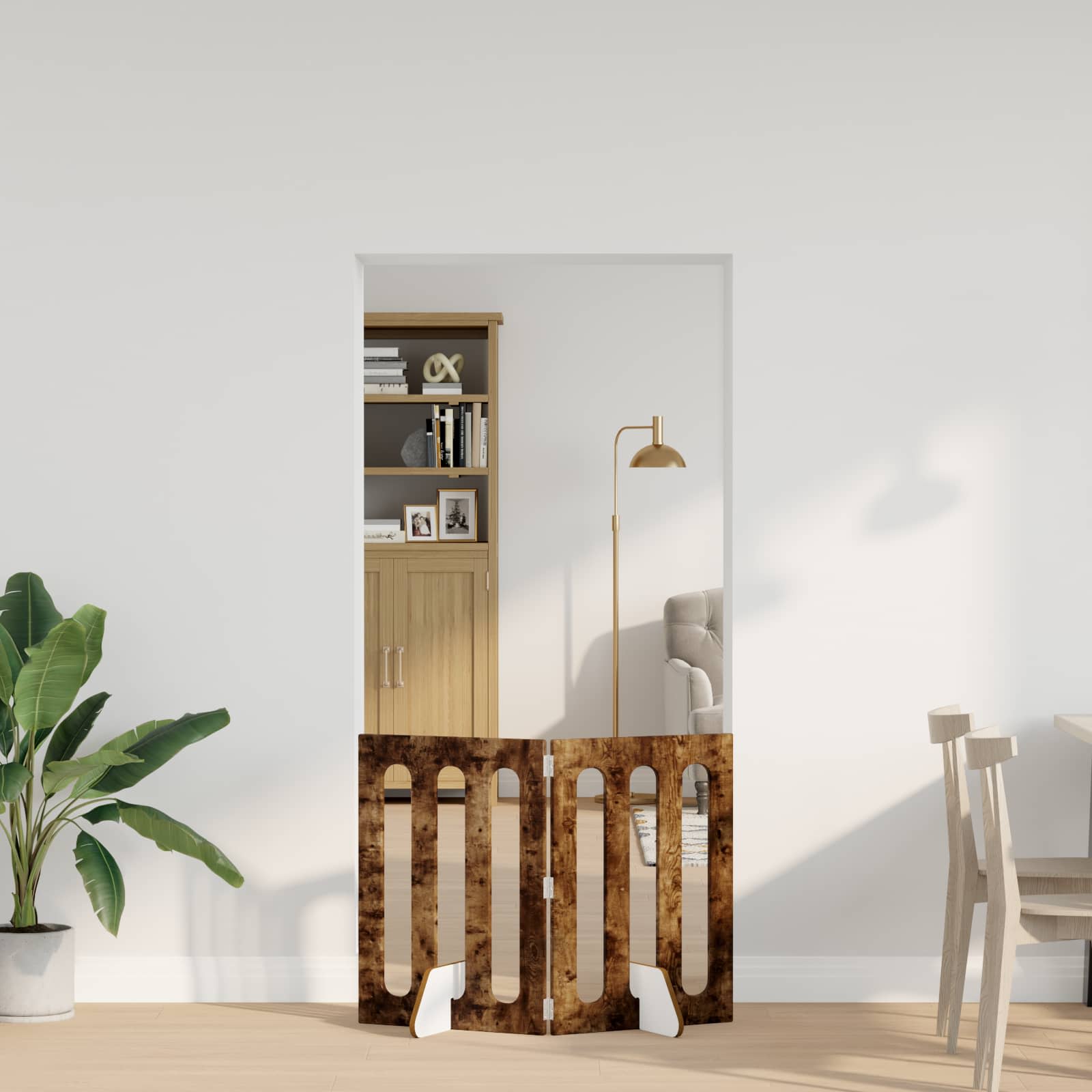 vidaXL Opvouwbaar huisdierhek 2 pcs Wit 100,5 x 38 x 90 cm