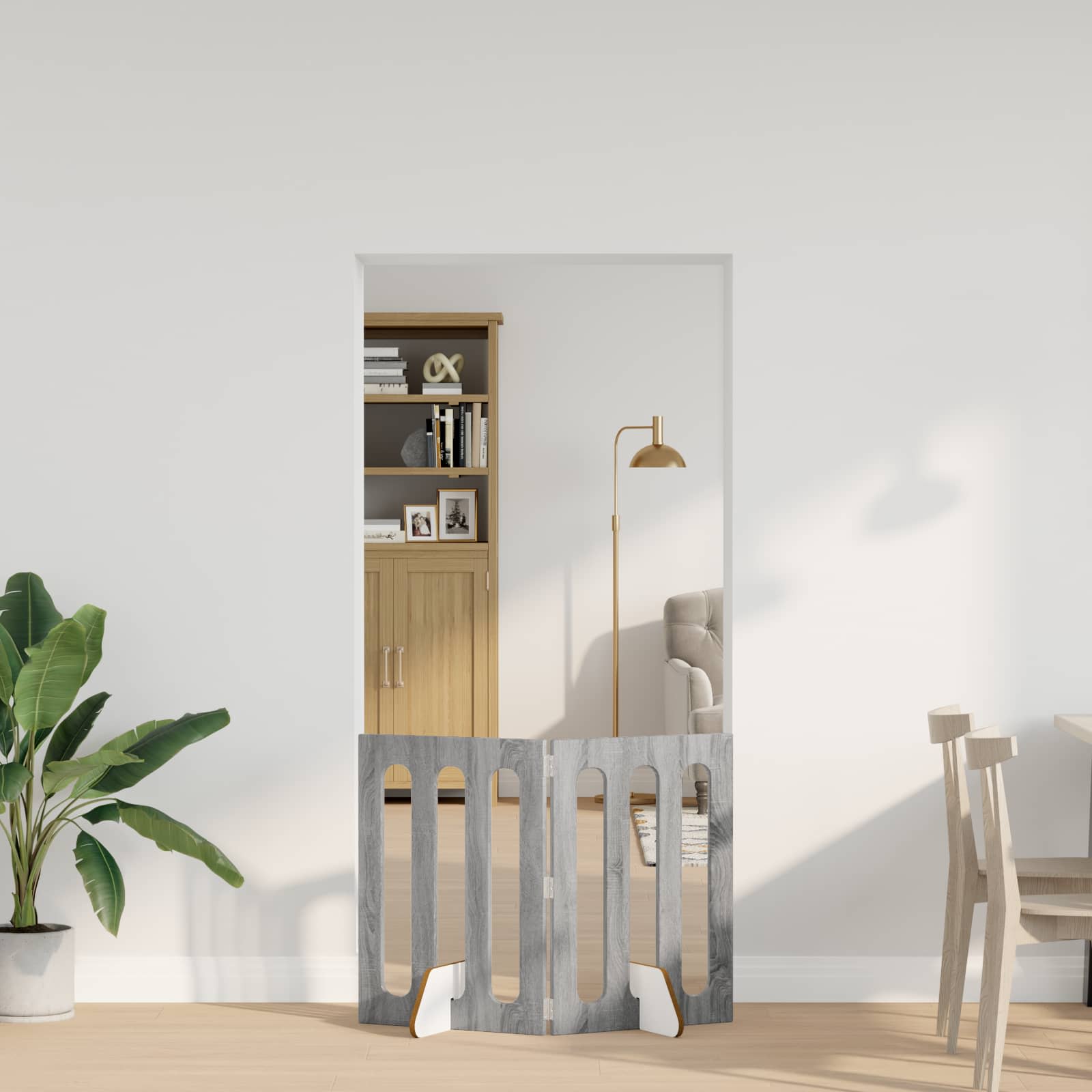 vidaXL Opvouwbaar huisdierhek 2 pcs Wit 100,5 x 38 x 90 cm