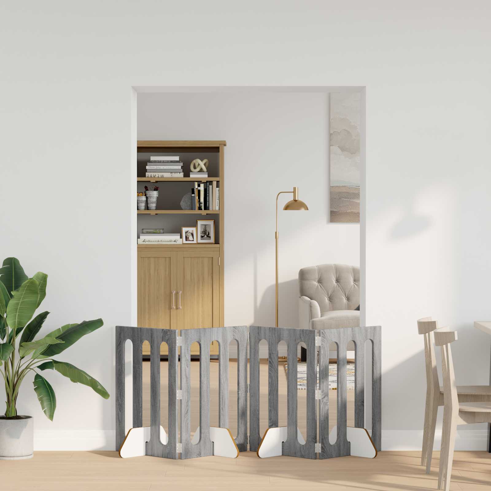vidaXL Opvouwbaar huisdierhek 2 pcs Wit 100,5 x 38 x 90 cm