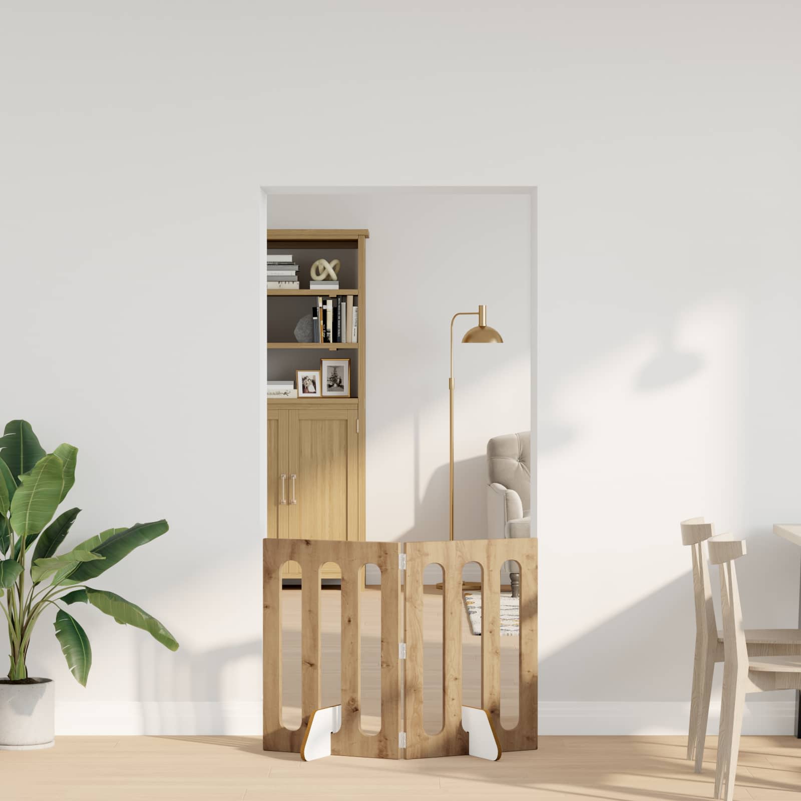 vidaXL Opvouwbaar huisdierhek 2 pcs Wit 100,5 x 38 x 90 cm
