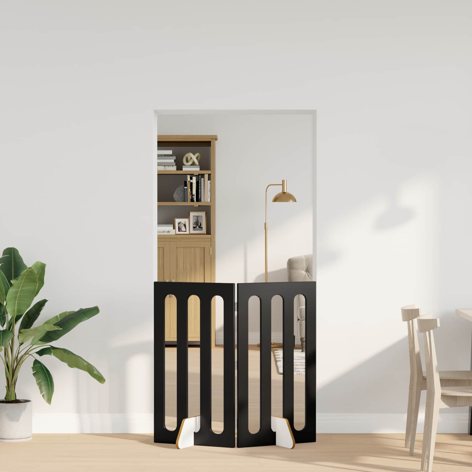 vidaXL Opvouwbaar huisdierhek 2 pcs Wit 100,5 x 38 x 90 cm
