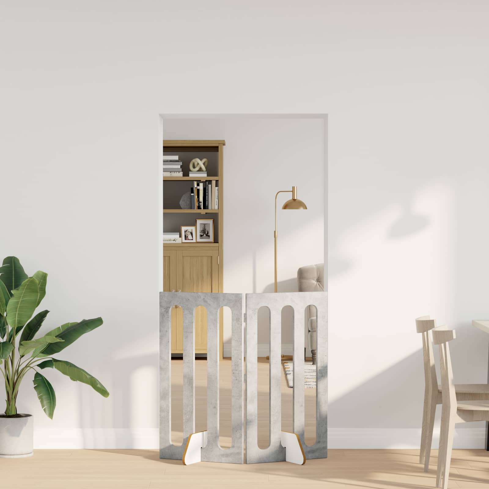 vidaXL Opvouwbaar huisdierhek 2 pcs Wit 100,5 x 38 x 90 cm