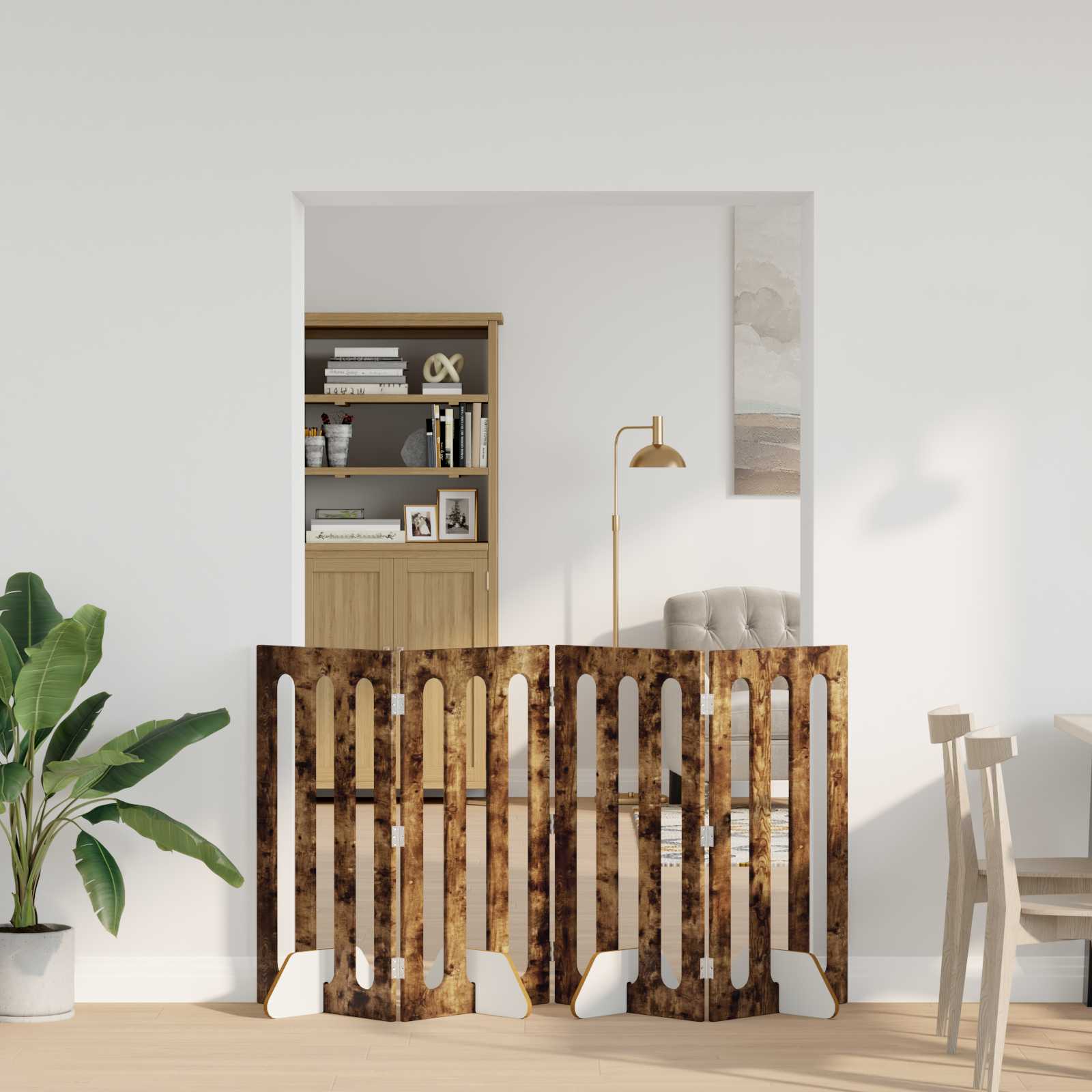 vidaXL Opvouwbaar huisdierhek 2 pcs Wit 100,5 x 38 x 90 cm
