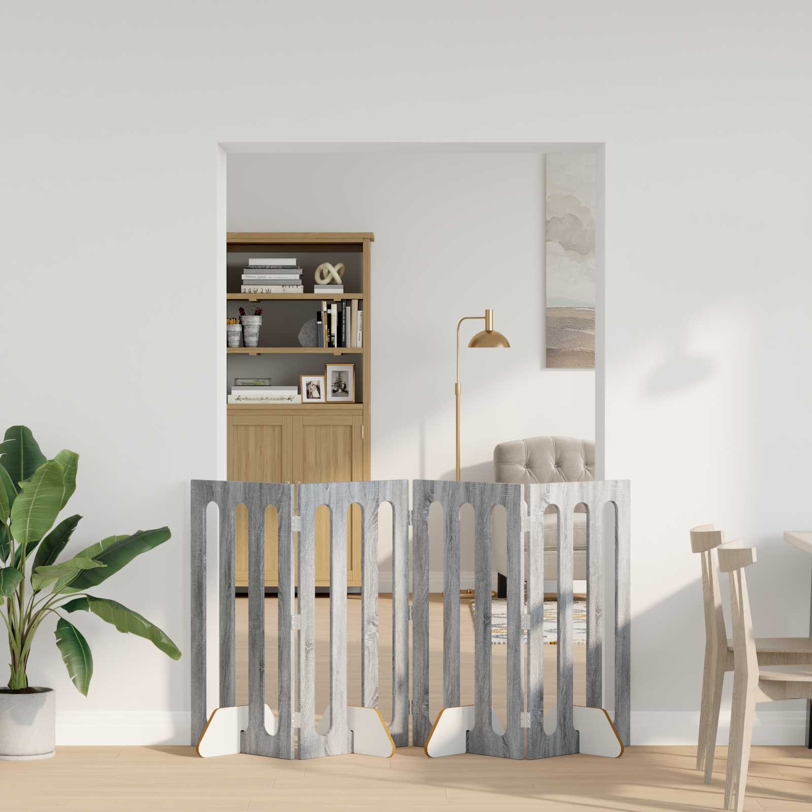 vidaXL Opvouwbaar huisdierhek 2 pcs Wit 100,5 x 38 x 90 cm